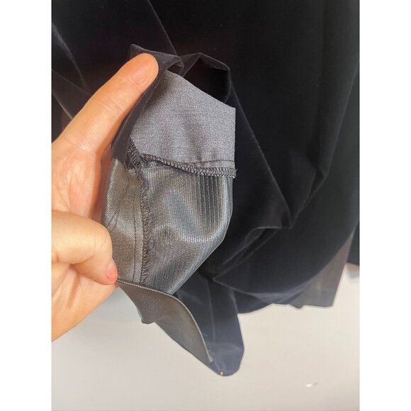 Cervelle Jacket M Black Vintage Artsy Metallic Mature Neutral Office Military - Picture 9 of 15